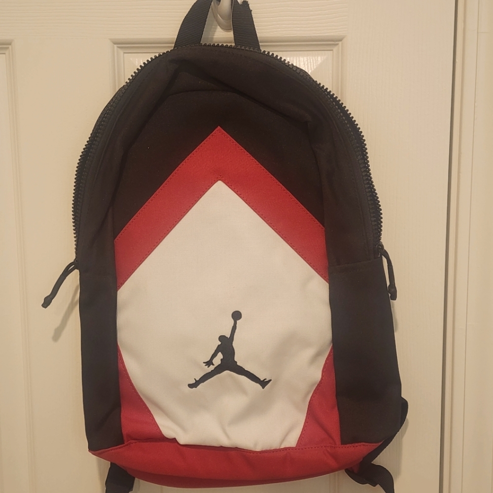 Jordan Jumpman NEW Tri-Color Backpack in Black, Red, and White. SCHOOL, WORK